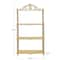 Hello Honey® 34.5" Natural Wood Wall Shelf with Shelves